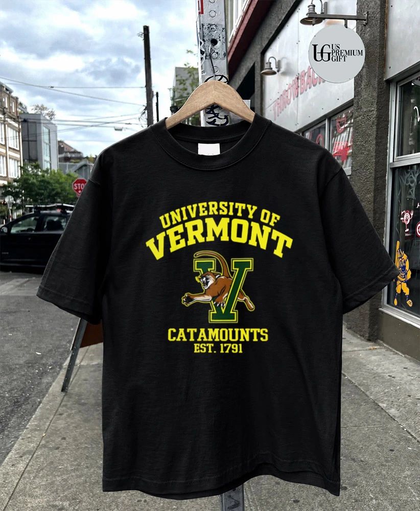 University Of Vermont Catamounts Est 1791 logo shirt