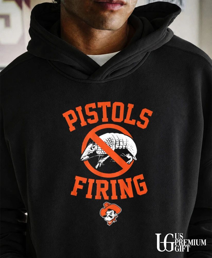 Pistols Firing Oklahoma State Cowboys football logo shirt