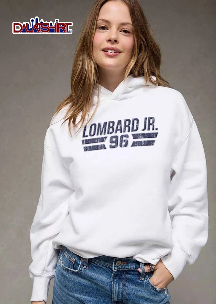 Lombard Jr distressed blue text 96 shirt