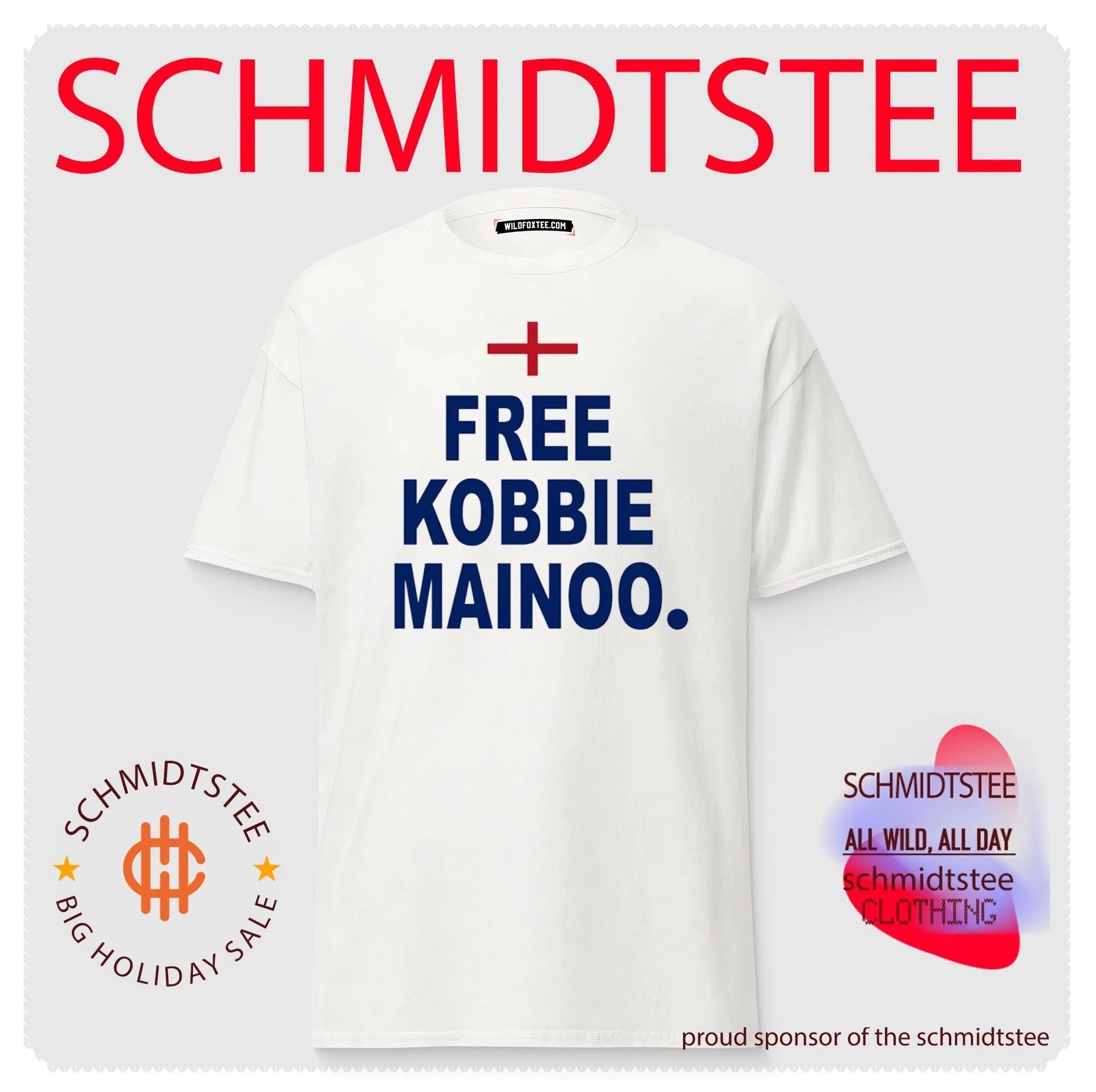 Free Kobbie Mainoo England National Football Team shirt