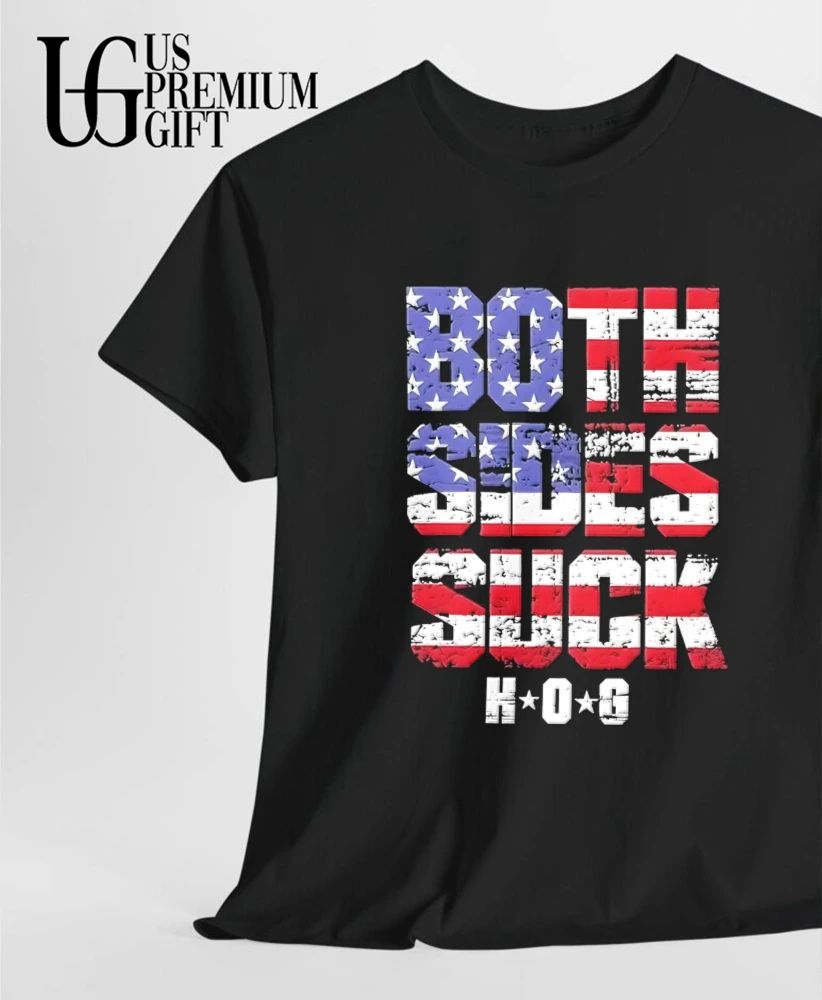 Both Sides Suck HOG Distressed American flag shirt