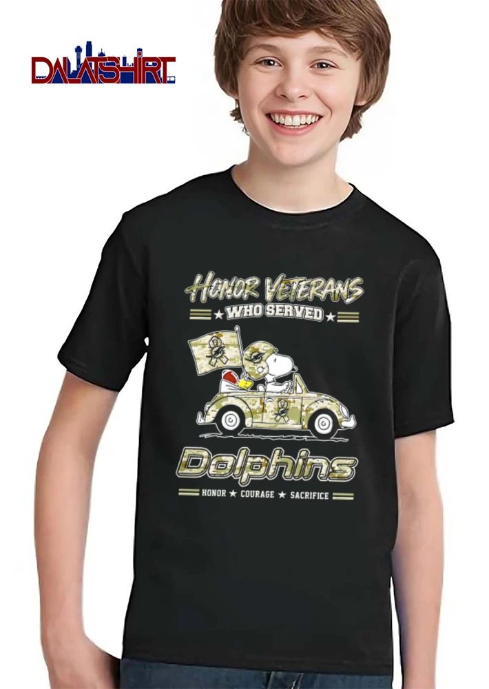 Miami Dolphins x Peanuts Honor Veterans shirt