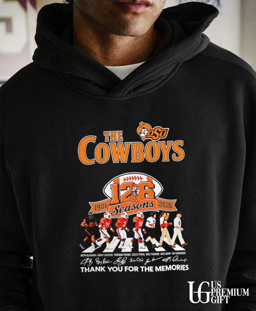 Oklahoma State University 126 Seasons 1901-2026 Thank You For The Memories signatures shirt