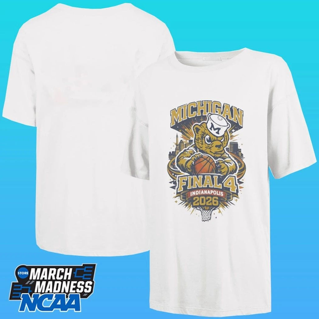 Michigan Wolverines 2026 Final Four Retro Vintage Shirt