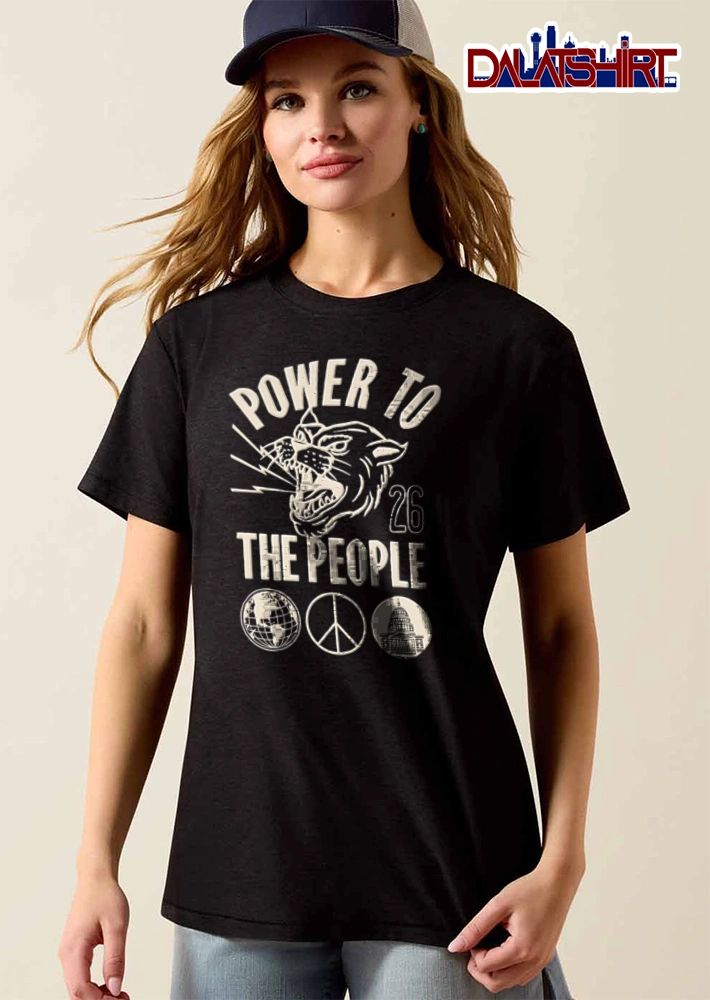Power To The People 26 panther head lightning shirt