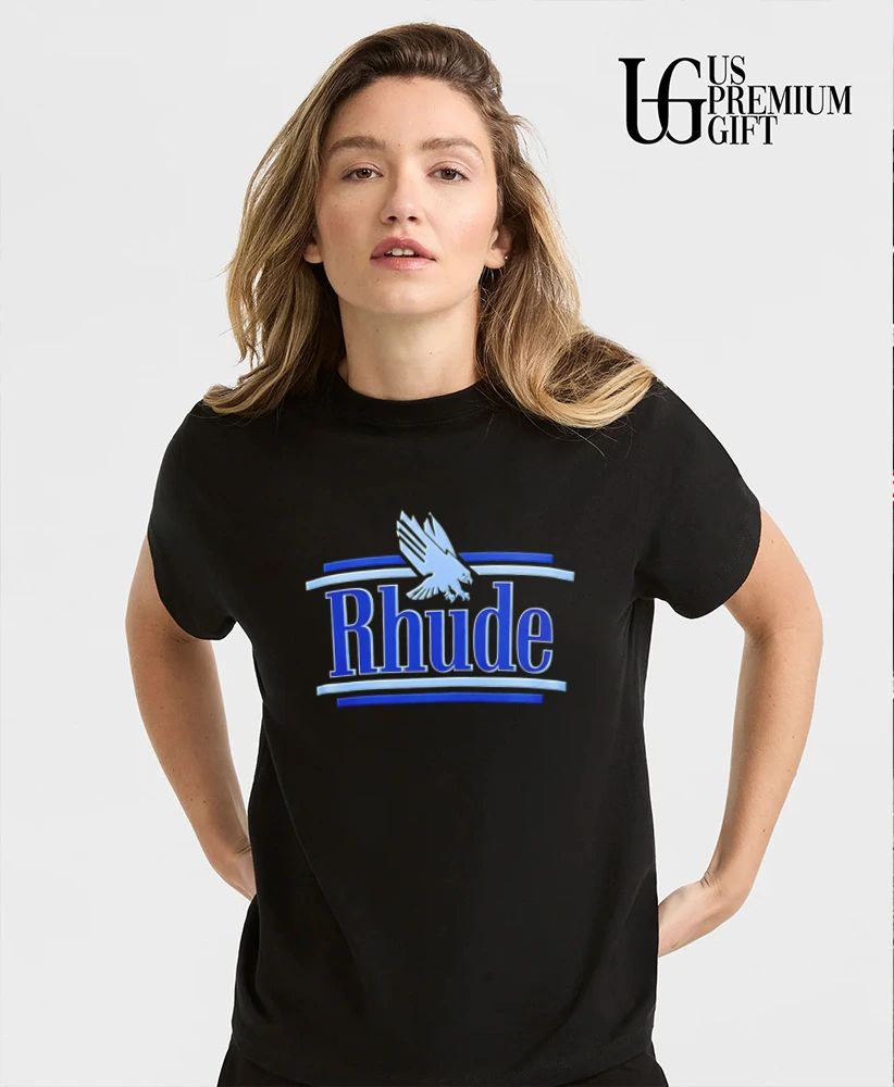 Tarik Skubal wearing Rhude Eagle logo shirt