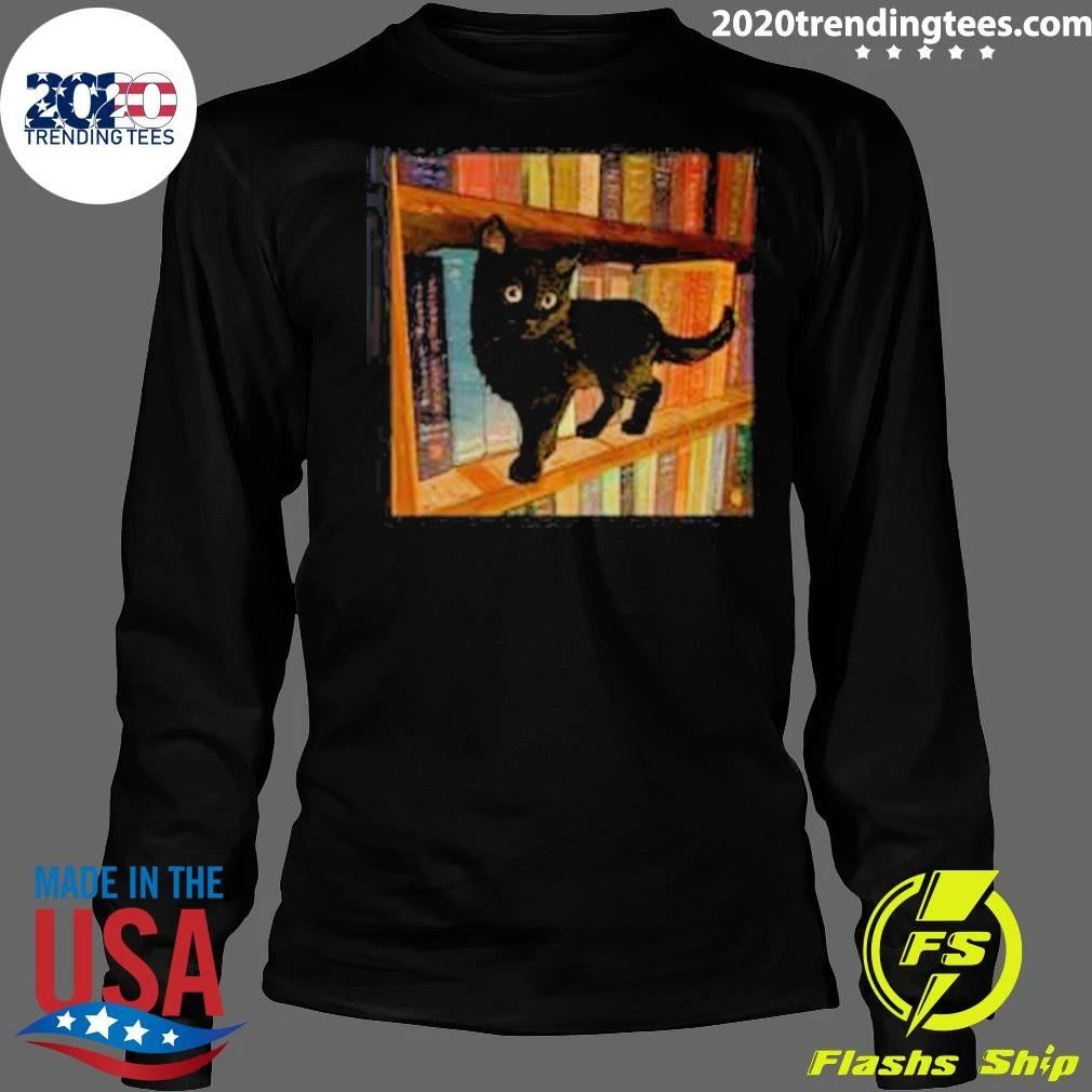 Little Library Cat Tee Shirt