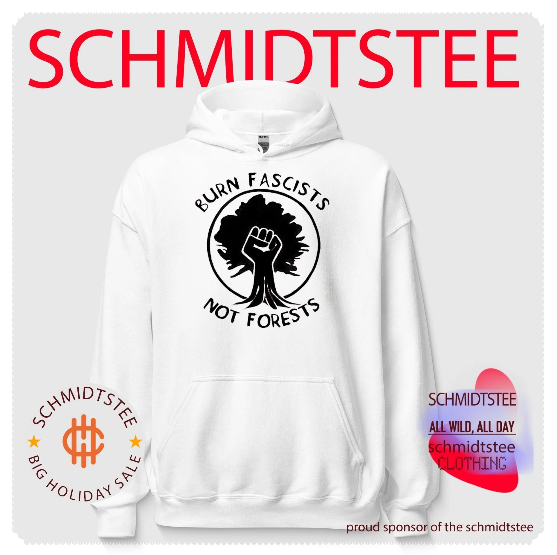 Burn Fascists Not Forests environmental activism shirt