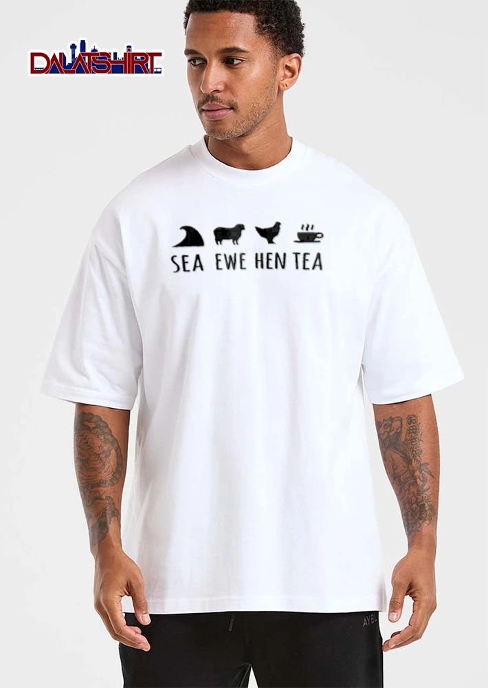 SEA EWE HEN TEA wave sheep hen coffee cup shirt