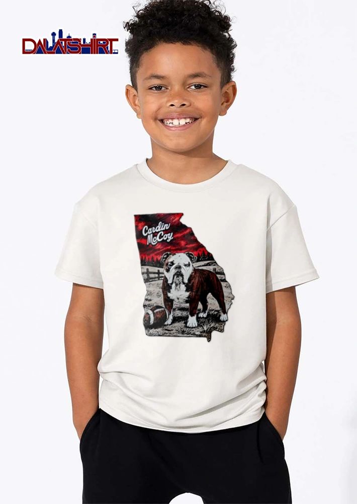 Cardin mccoy georgia bulldog football landscape shirt