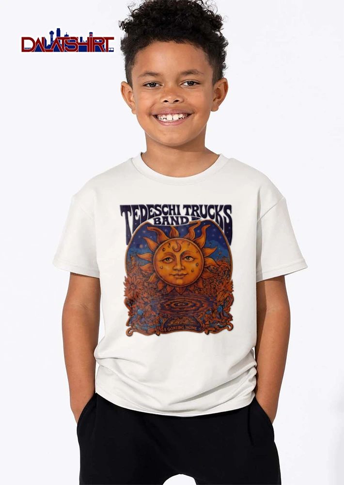 Tedeschi Trucks Band Going Home Psychedelic Sun Face Flowers Ripple Pool Arch shirt