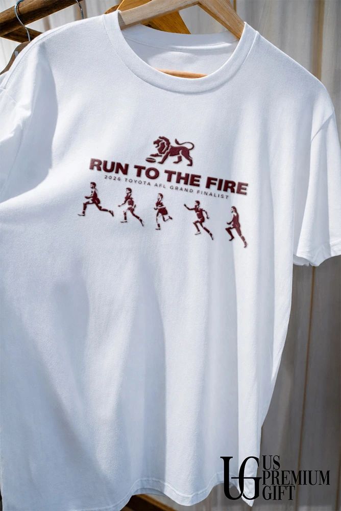 Run to the Fire Brisbane Lions 2026 Toyota AFL Grand Final shirt