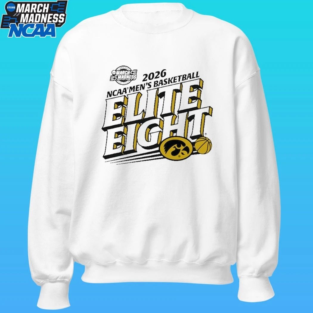 Iowa Hawkeyes 2026 Ncaa Men’s Basketball Elite Eight March Madness Shirt