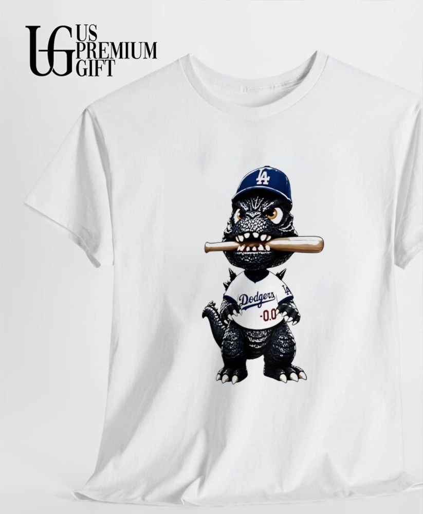 Godzilla Minus Zero Los Angeles Dodgers Baseball Crossover shirt