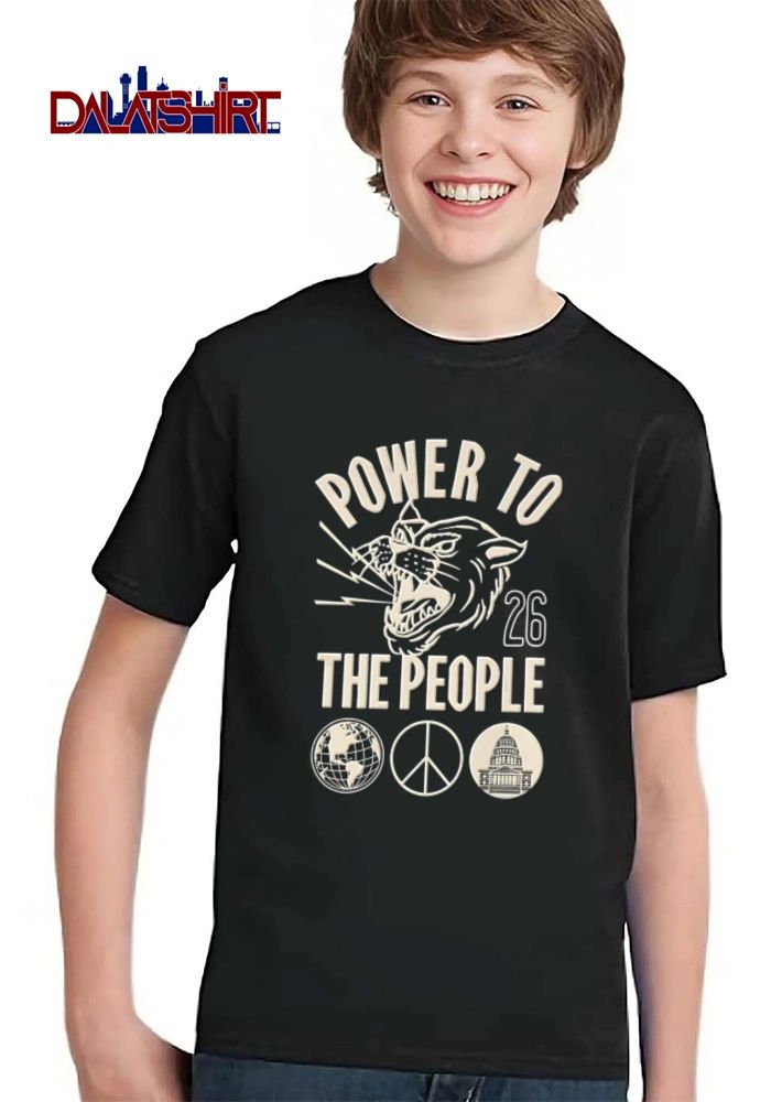 Power To The People 26 panther head lightning shirt