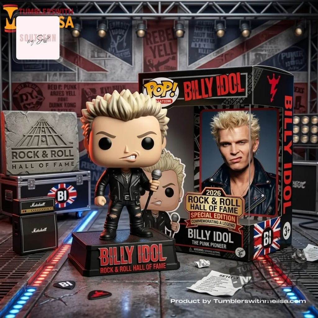 Billy Idol Rock & Roll Hall of Fame 2026 Special Edition Commemorative Funko Pop Figure Doll
