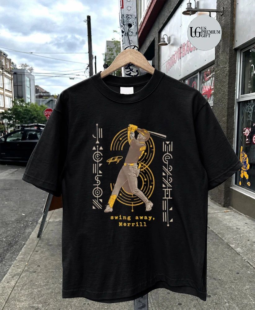 Swing Away Merrill Jackson Merrill San Diego Padres baseball shirt