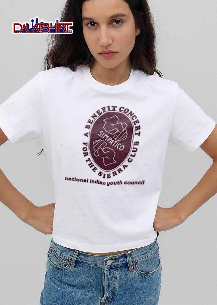 Sierra Club A Benefit Concert For The Sierra Club Simpatico two hands clasping oval emblem shirt