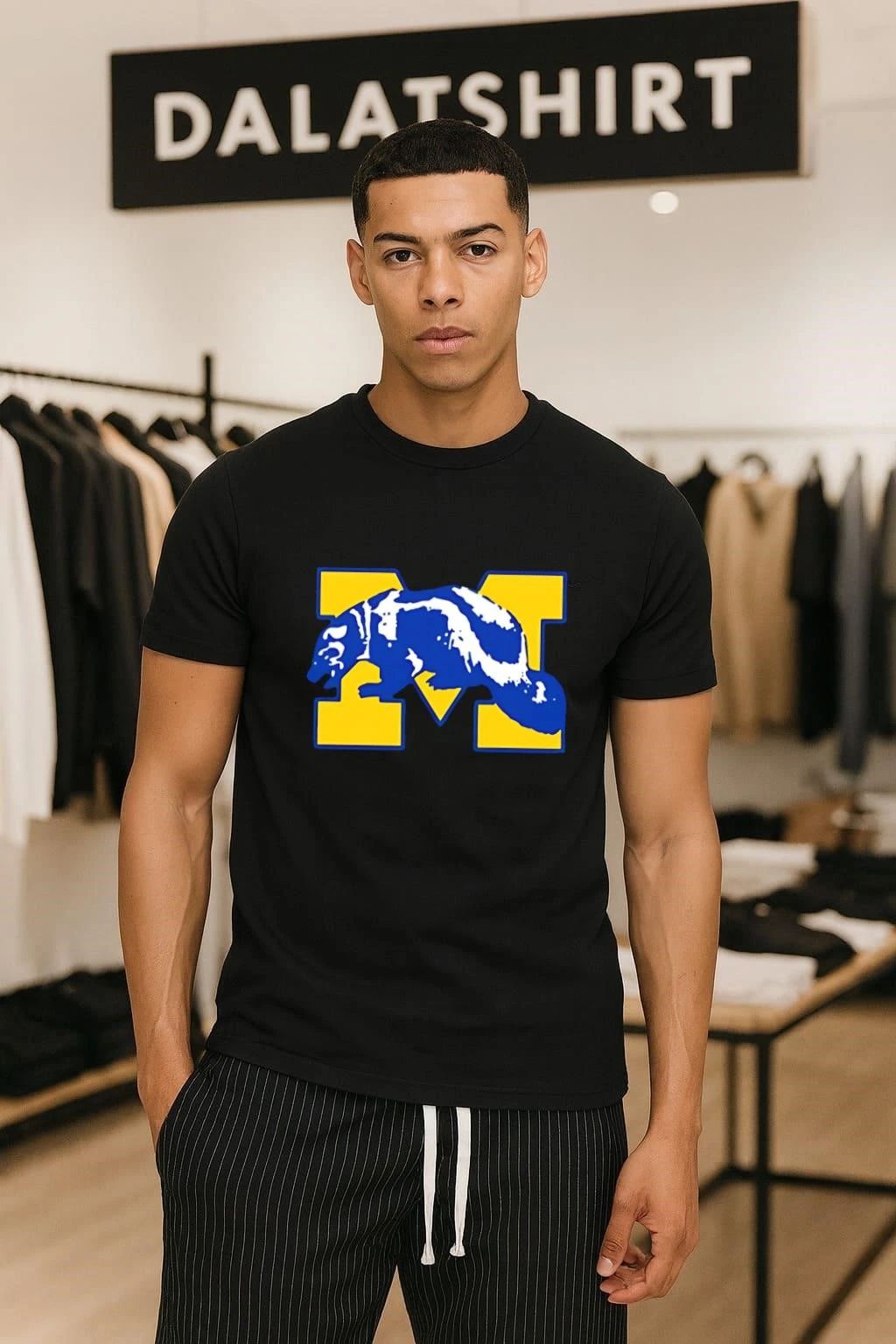 Michigan Wolverines Bear logo shirt