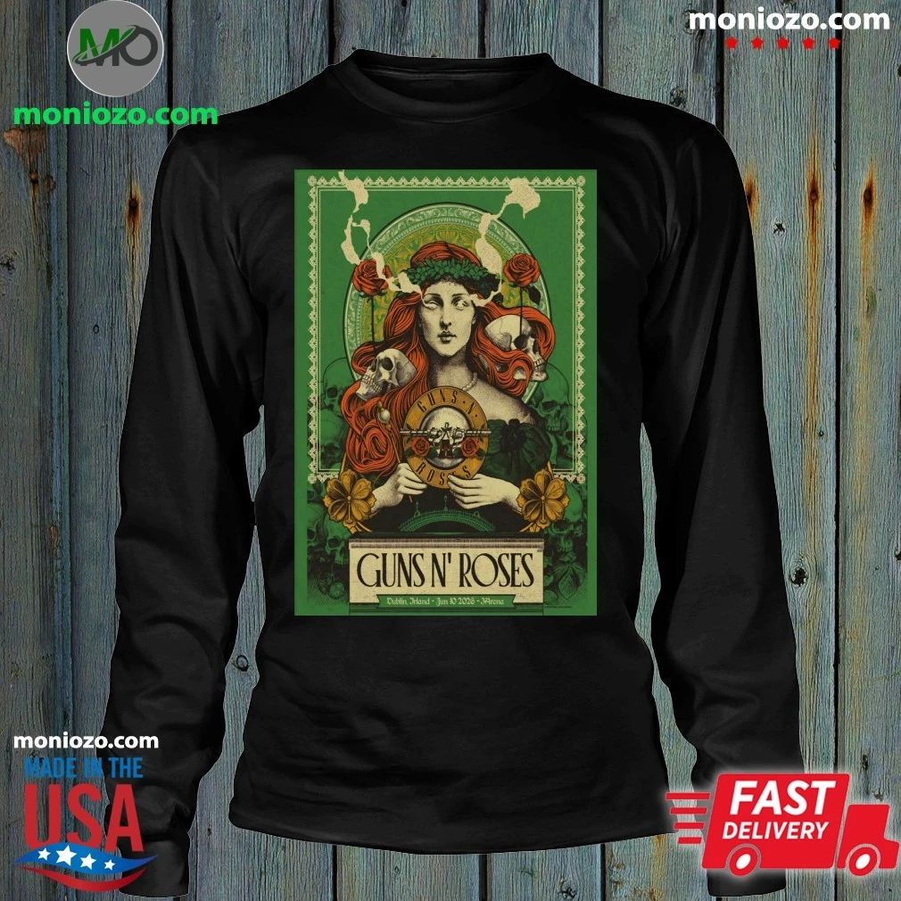 Original Guns N’ Roses June 10 2026 Dublin, IE 3Arena Poster Shirt