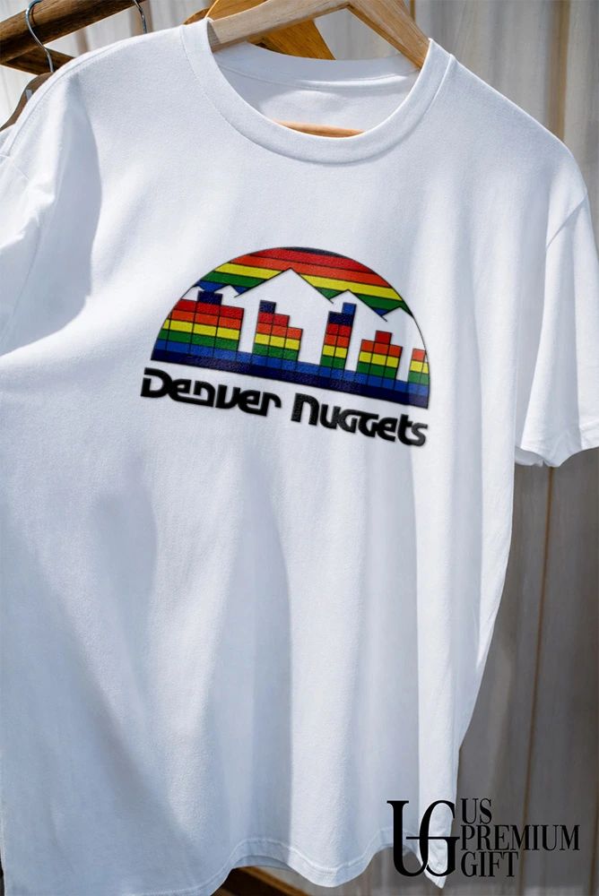 Denver Nuggets Hardwood Classics logo shirt