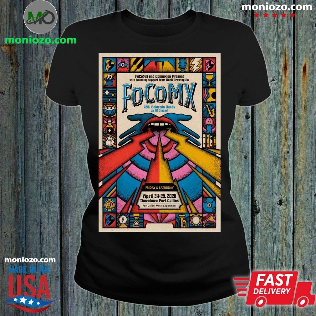 FocoMX Downtown Fort Collins, CO Apr 24-25 2026 Poster Shirt