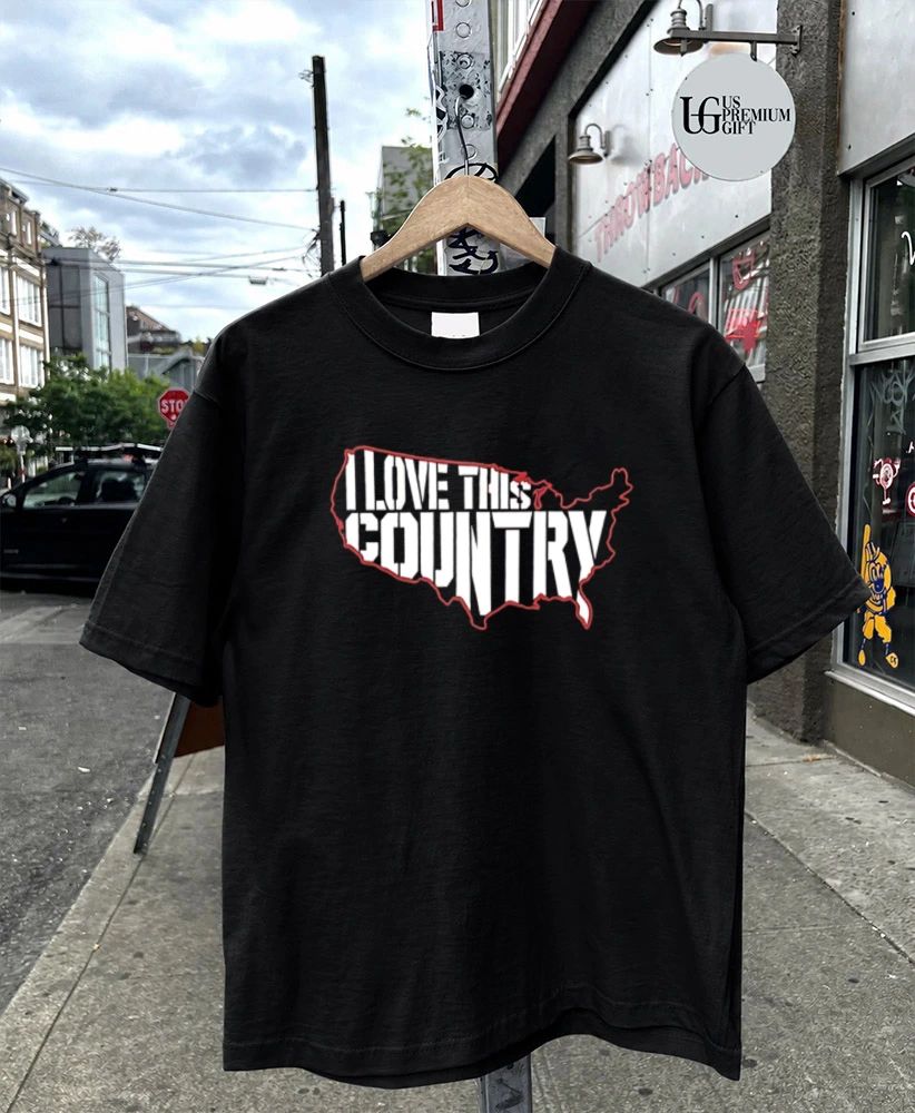 I Love This Country State Map shirt