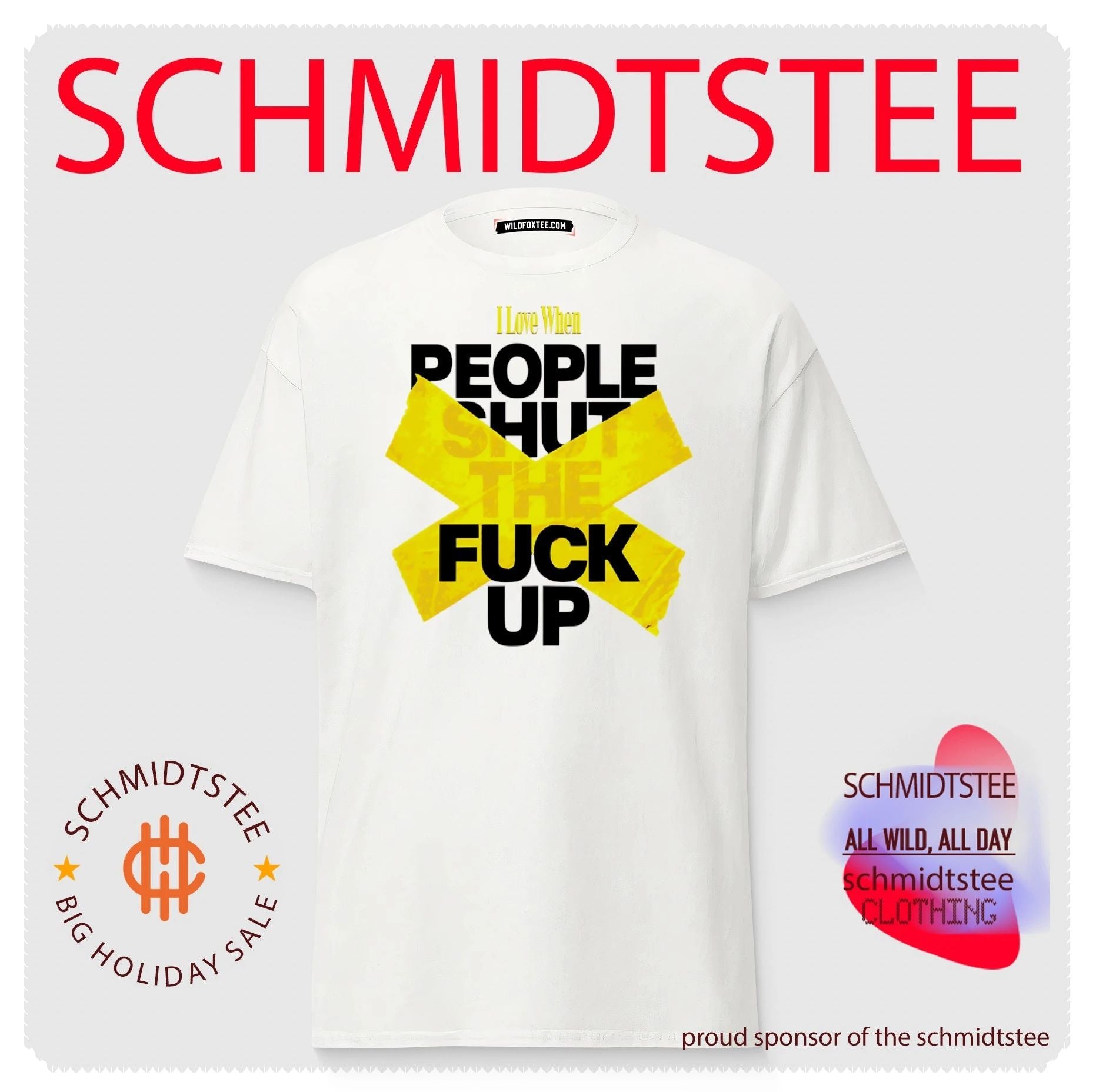 I Love When People Shut the Fuck Up sarcastic shirt