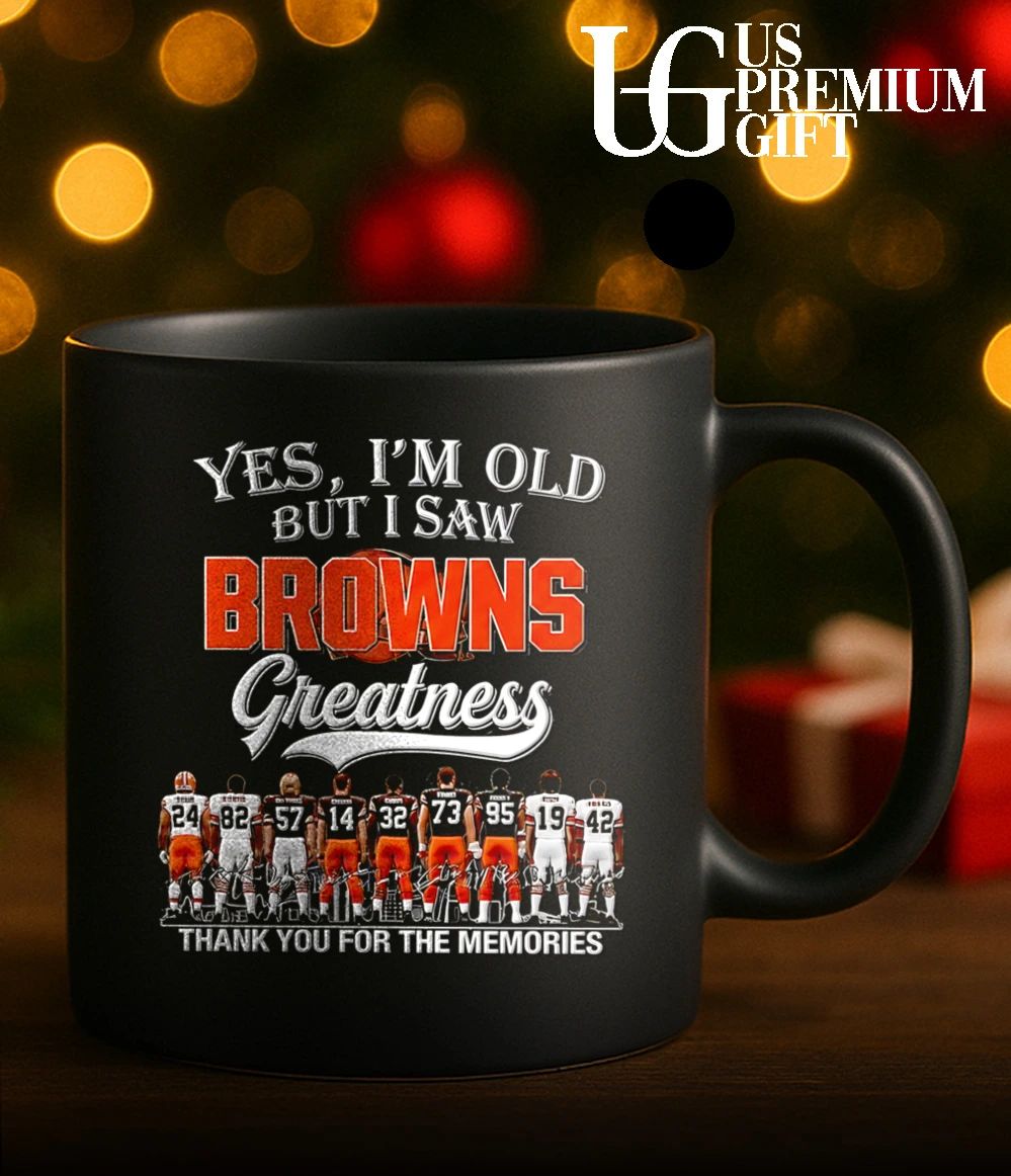 Yes I’m old but I saw Cleveland Browns Greatness Legends thank you for the memories signature shirt