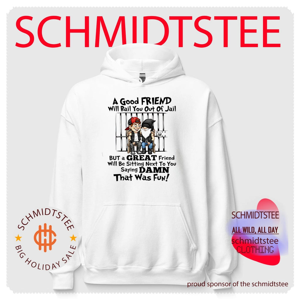 Biker Gnome and Friend Jail Quote funny friendship shirt