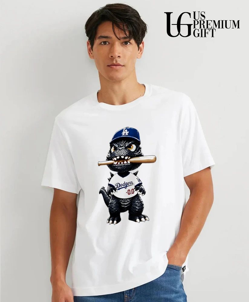 Godzilla Minus Zero Los Angeles Dodgers Baseball Crossover shirt