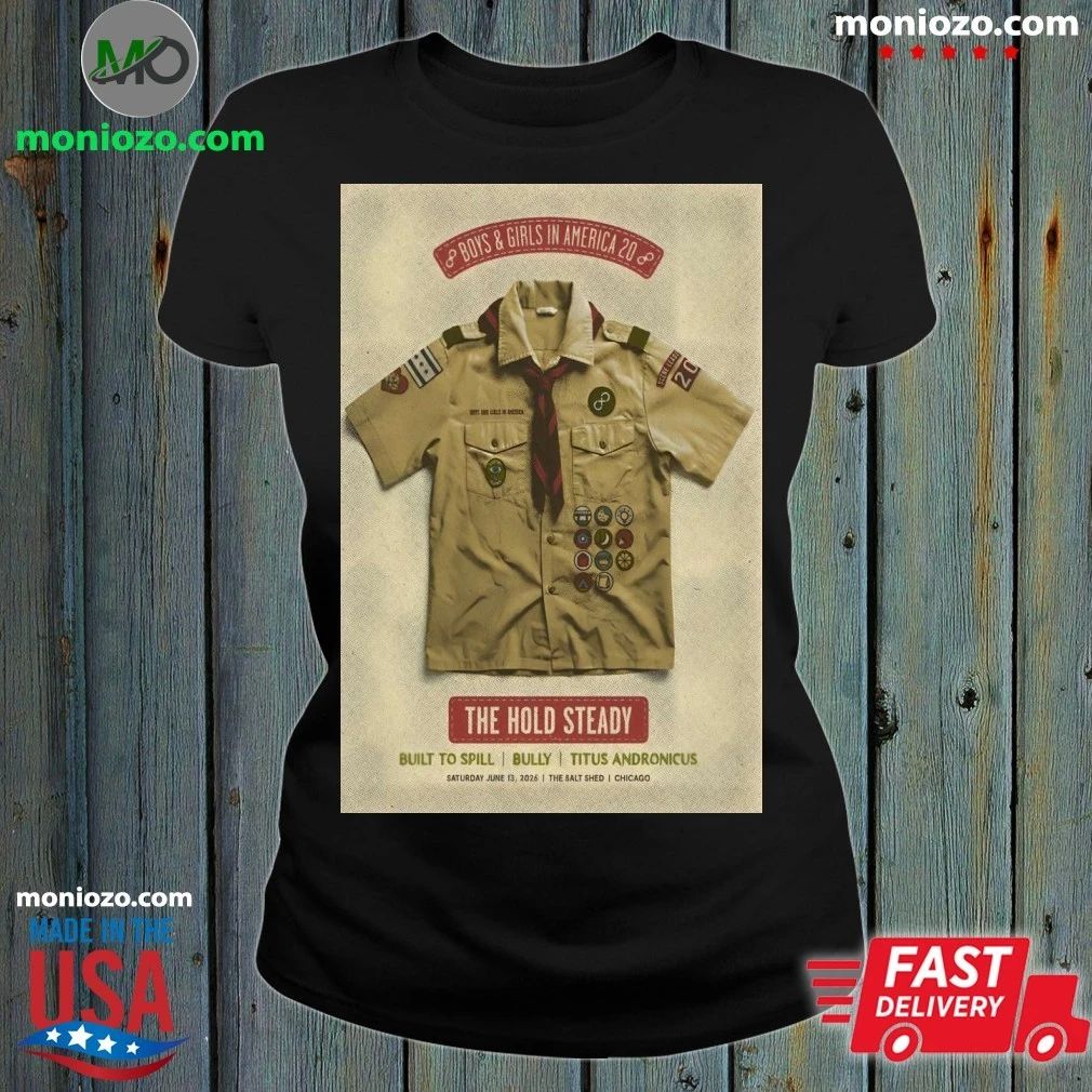 Original The Hold Steady Jun 13 2026 The Salt Shed in Chicago IL Poster T-Shirt