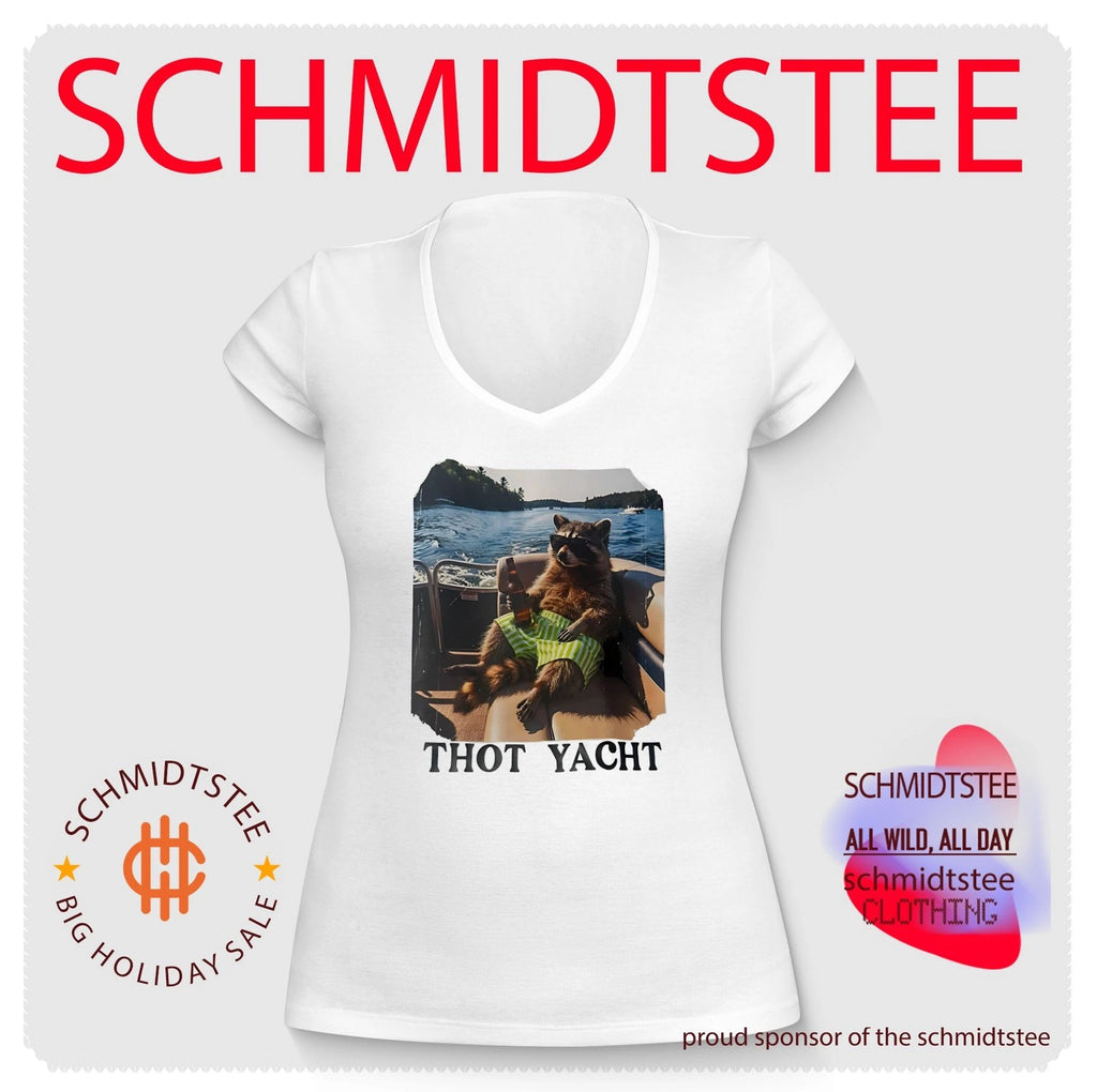 Raccoon relaxing on boat Thot Yacht shirt