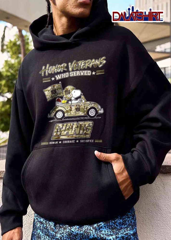 New York Giants x Peanuts Honor Veterans shirt