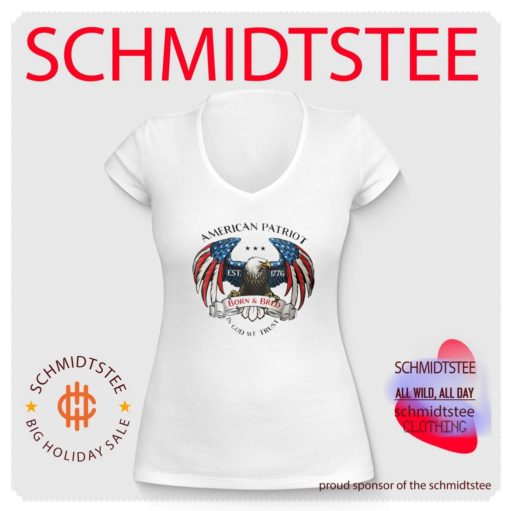American Patriot Bald Eagle Born and Bred 1776 In God We Trust shirt