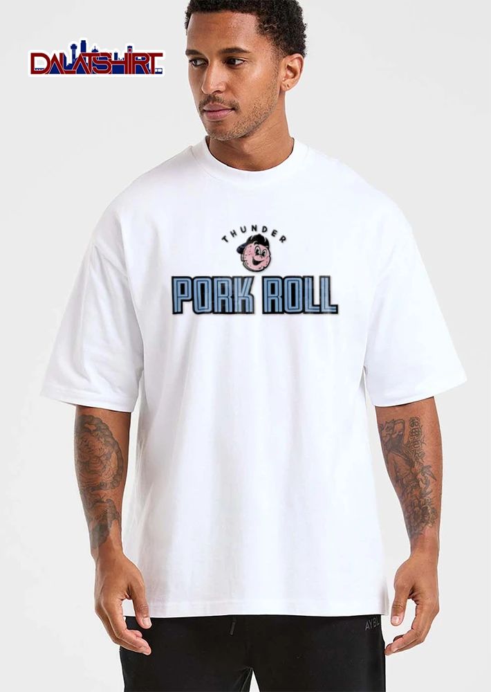 Thunder Pork Roll cartoon pork roll character hat shirt