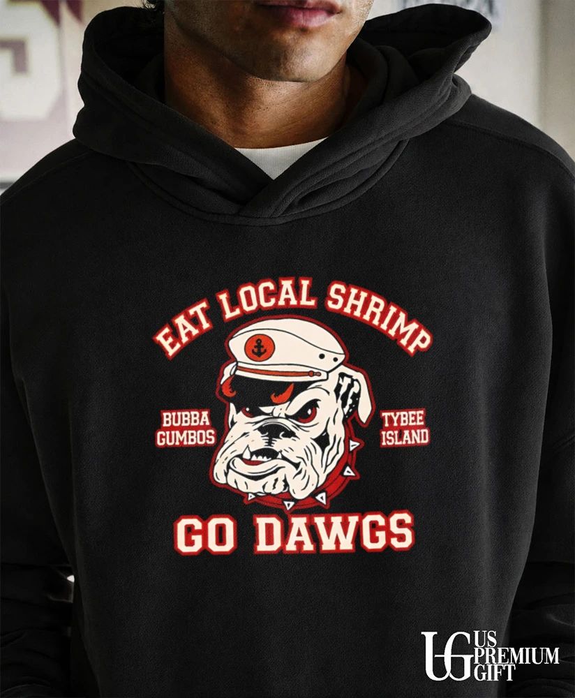 Georgia Bulldogs Eat Local Shrimp Go Dawgs logo shirt