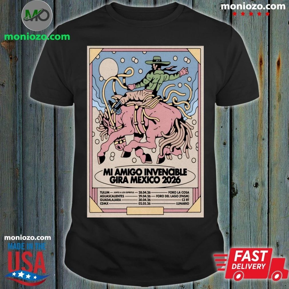 Mi Amigo Invencible 2026 Gia Mexico Tour Poster Shirt