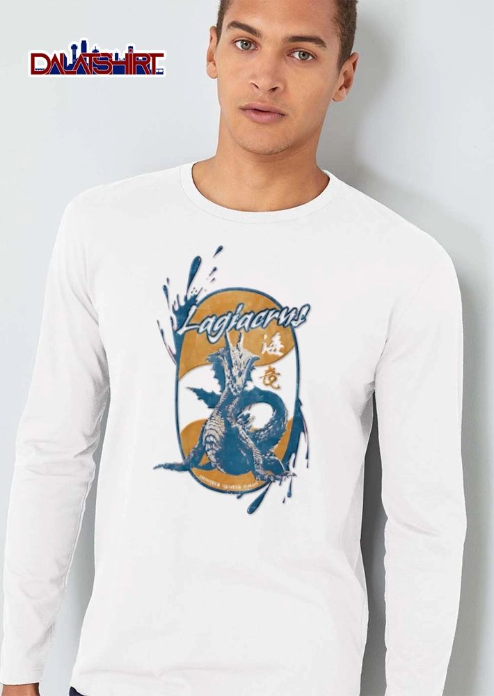 Monster Hunter blue dragon Monster oval frame shirt