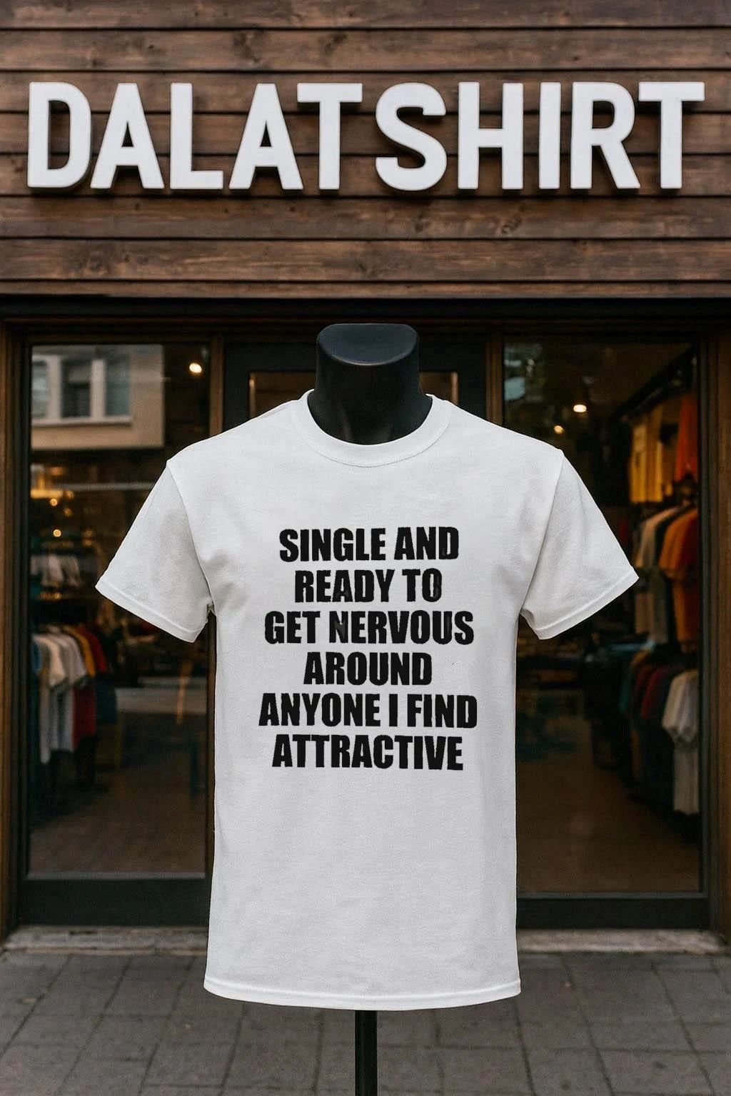 Single And Ready To Get Nervous Around Anyone I Find Attractive shirt