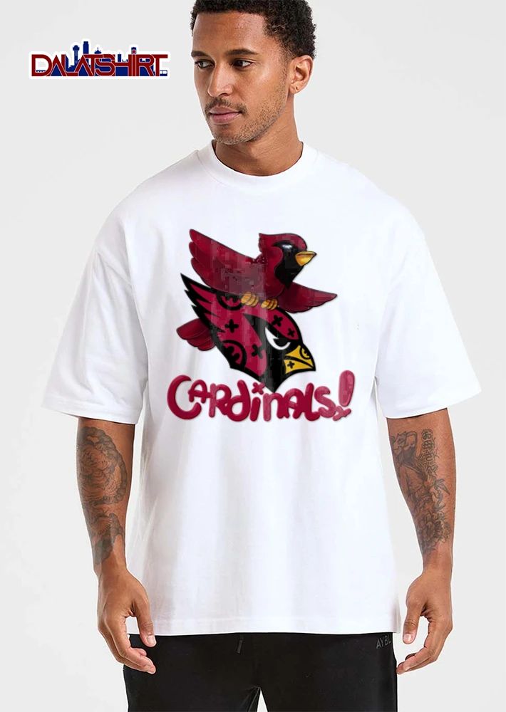 Arizona Cardinals red cardinal bird mascot logo shirt