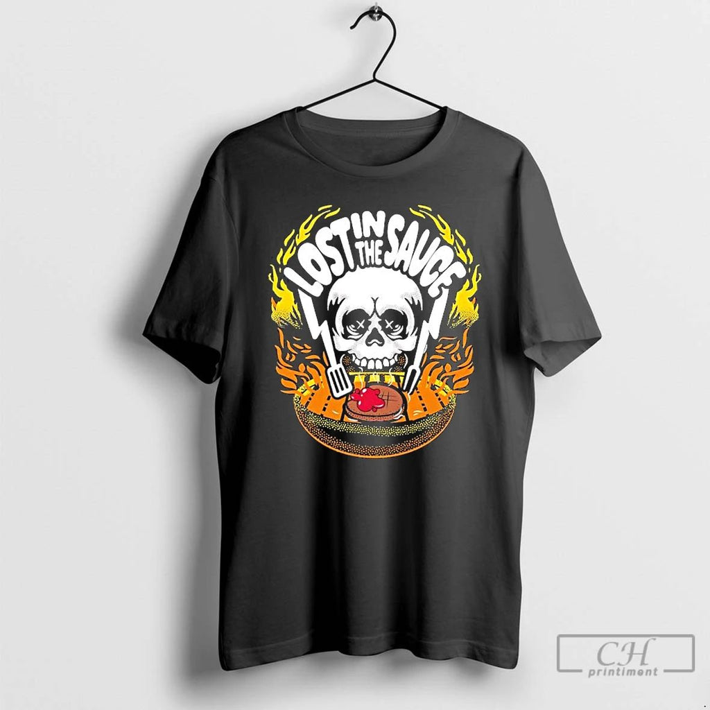 Lost In The Sauce Skull T Shirts