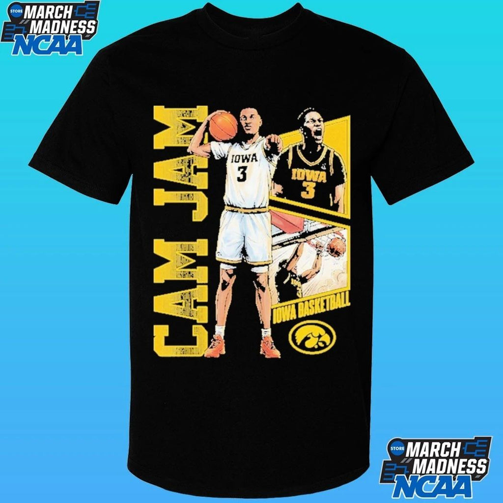 Iowa Hawkeyes Men’s Basketball Cam Jam 90s Retro Shirt