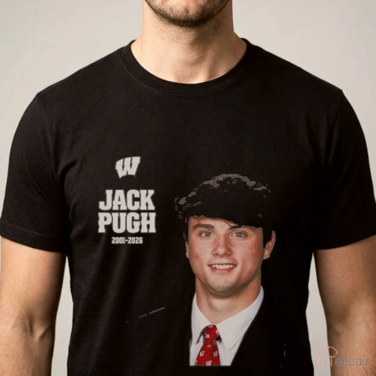 Jack Pugh 2001 2026 Wisconsin Badgers Football Shirt