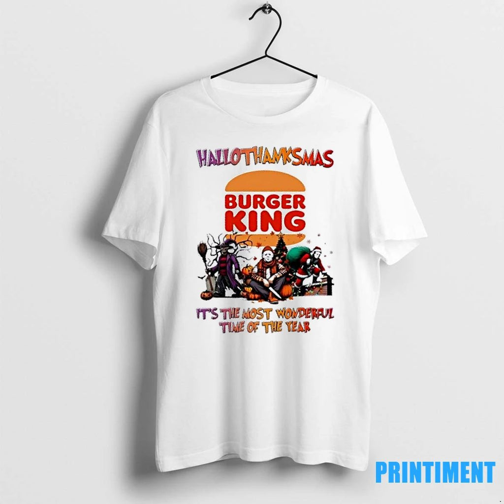 Horror Movies Halloween X Burger King Its The Most Wonderful Time Of The Year Tshirts