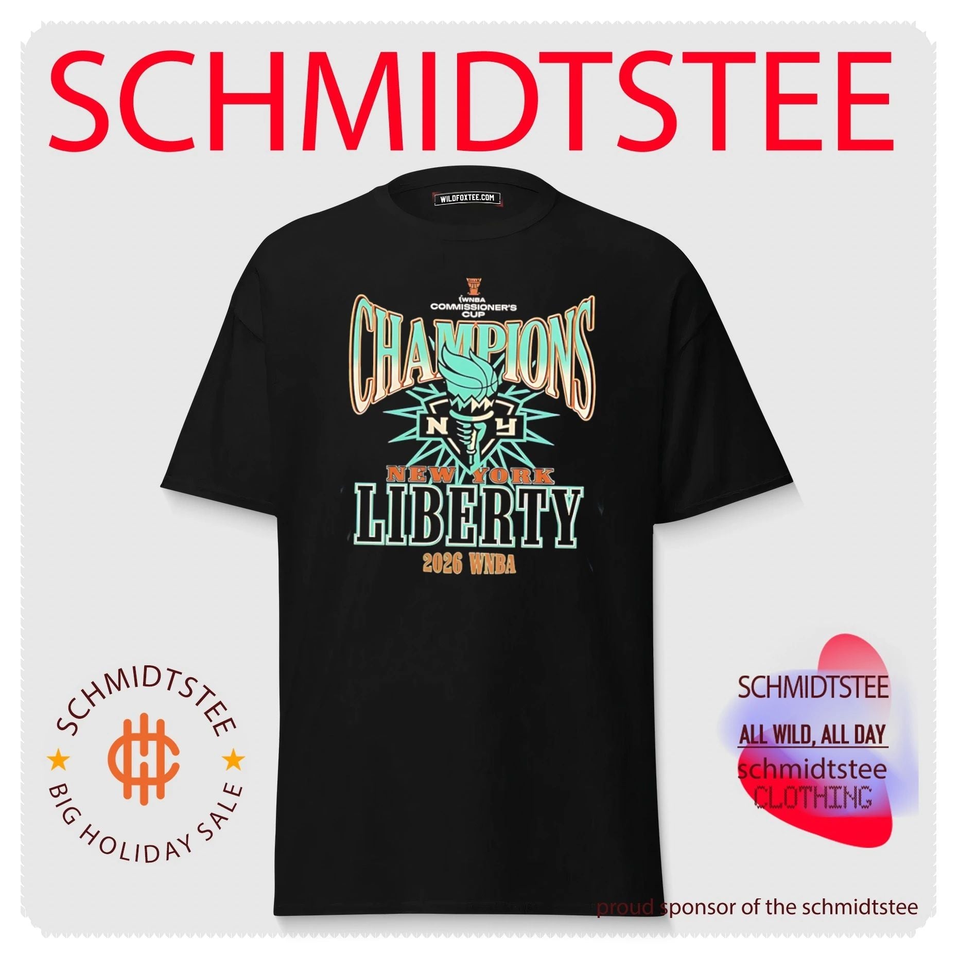 New York Liberty 2026 WNBA Commissioner’s Cup logo shirt