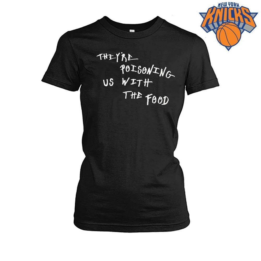 They Are Poisoning Us With The Food Distressed Text Grunge Alternative Streetwear Aesthetic Shirt