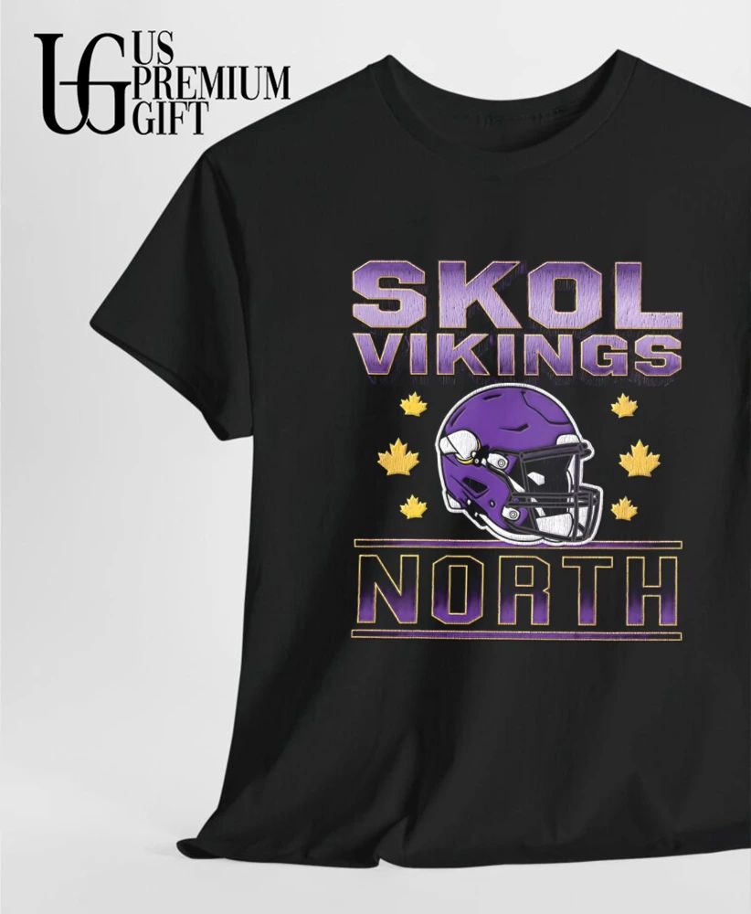 Minnesota Vikings Skol North baseball helmet shirt