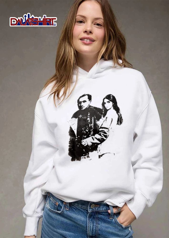 Man and woman standing together shirt