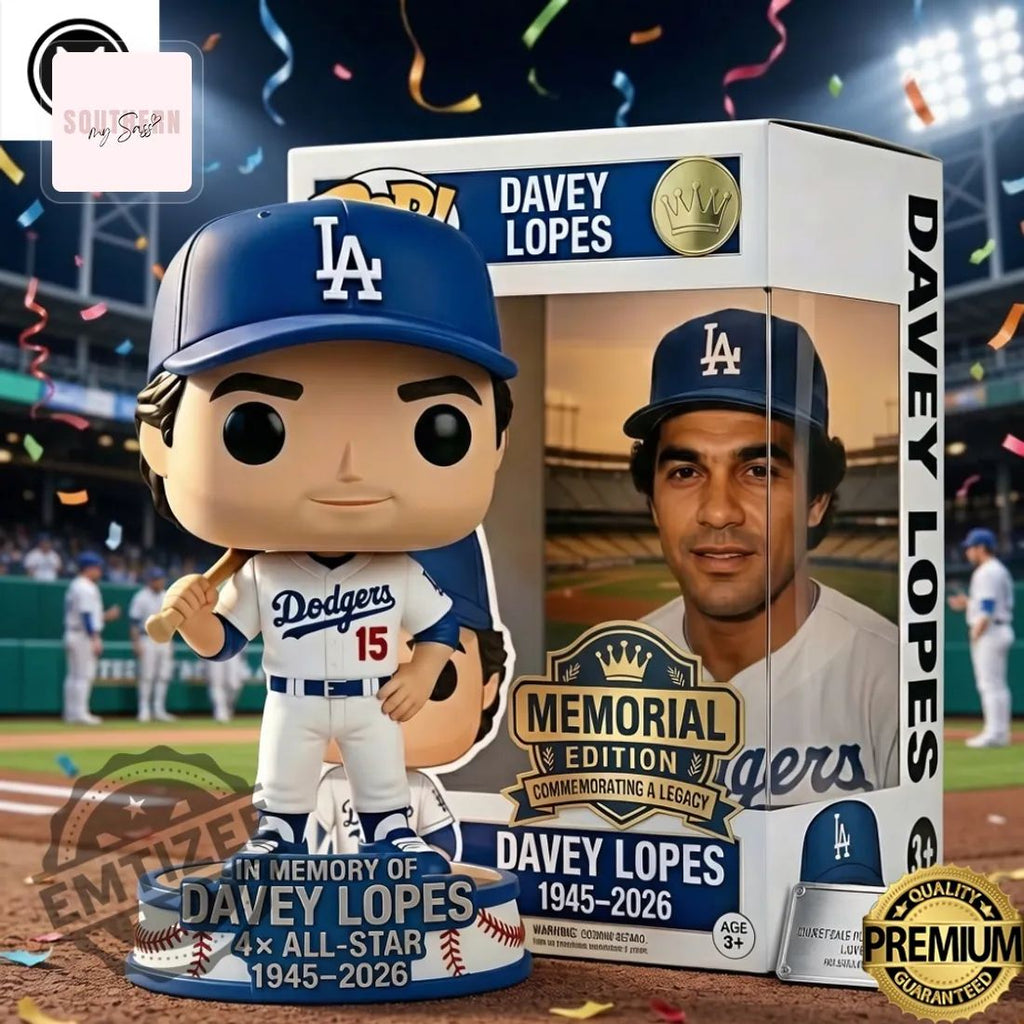 Davey Lopes Dodgers Memorial Edition 4X All-Star Funko Pop Figure Doll